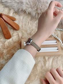 1pc Women's Oval Roman Numeral Casual Elegant Quartz Wrist Watch, Suitable For Daily Wear - Grey - View 4