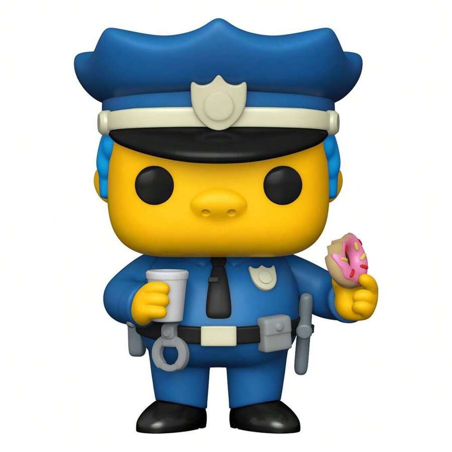 Funko Pop! Animation: I Simpson - Il Commissario Winchester - Personaggio in vinile da collezione - Idea regalo - Merchandise ufficiale - Giocattoli per bambini e adulti - Appassionati di TV - Giocattolo da collezione - Blu - Visualizzare 1