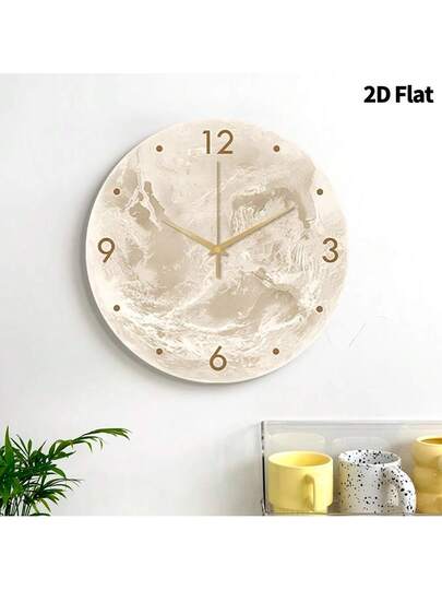 2D Flat 1pc Creative Home Moon Wand Clock, Ultra Quiet Quartz Movement, No Ticking Sound, ation Painting Klok Living Room, Bedroom Office, able Watch, Unique Personalized, Clear Reading Time, In Bedroom, Studio, Ho Study, Kitchen Cafe, Perfect Family Friends view 3