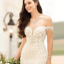 Crysdue Flower Leaf Wedding Jewelry Set Bridal Bridemaid, Cubic Zirconia Teardrop Elegant Silver/14K/Gold Plated Vine Necklace Dangle Earrings Prom Party - C_四件套銀 - 查看 6