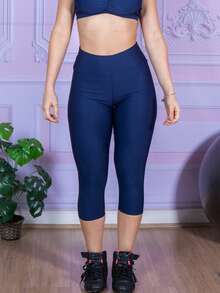 Women Sports Leggings - Navy Blue - View 4