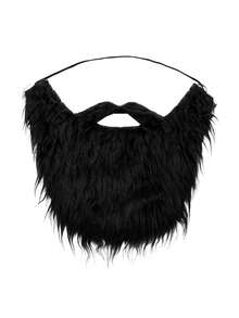 1 Bộ râu giả xoăn Unisex, 4 màu: Đen, Trắng, Trắng xám, Nâu, Thích hợp cho Halloween, Tiệc tùng, Hóa trang, Hóa trang, Giáng sinh, Lễ tạ ơn - Nhiều màu - Xem 12