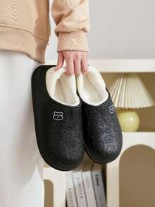 نعال منزلية دافئة مبطنة مانعة للانزلاق للنساء، نعال داخلية فاخرة من الفرو للحوامل، متوفرة بألوان متعددة، شتوية