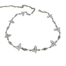 Cadena de cintura con diseño de mariposa para mujeres, estilo elegante y dulce, cinturón de cintura con goteo de aceite personalizado, diseño de nicho, accesorio de moda versátil, cadena de cintura de aluminio con mariposa, para todas las estaciones