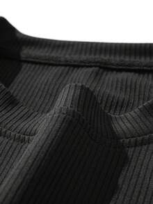 男士老款男士休闲运动条纹长袖衬衫