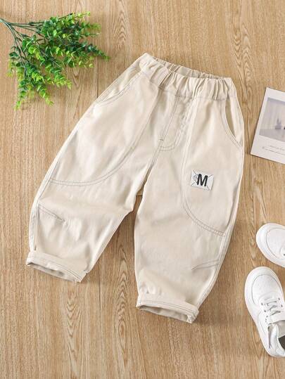 Kleine Jungen Elastikbund Lässig Jeans