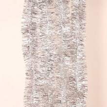 1/4 buc Coronițe de Crăciun din sârmă, Coronițe înfășurate în sârmă strălucitoare, Decorațiuni cu panglici, Agățători lungi strălucitoare pentru brad de Crăciun, Petreceri, Sărbători, Nunți, Zile de naștere, Balustrade de perete pentru brad (Din cauza fixării manuale, este posibil să existe o ușoară desprindere în timpul utilizării)