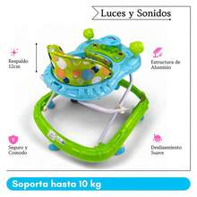 Andadera Plegable Carrito C/ Altura Ajustable Mod. Gl181 - Verde - Ver 3