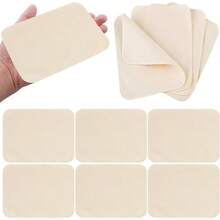 20 Pieces Chamois Pottery Tools Pre - Cut Chamois Cloth Clay Pottery Tools Trimming Mud Kit Ceramic Pottery Supplies Soft Chamois Pot Rim Smoothing Pottery 5.9x7 Inches