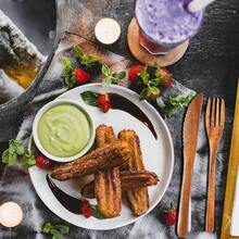 Geiserailie 12 Pcs Wooden Utensils For Eating Wooden Spoon Fork Knife Cutlery Set Kitchen Wood Dinner Flatware Tableware Set Includes Spoon, Fork, Knife (Teak Wood) - ColorC - 查看 6