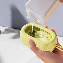 Cepillo de goma suave multifuncional para la colada con dispensador de líquido, cepillo rodillo, cepillo de limpieza con liberación de líquido tipo prensa con cerdas suaves, cepillo para zapatos - Multicolor - Ver 9