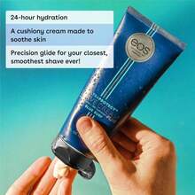 Eos UltraProtect Men's Shave Cream- Blue Surf, 24-Hour Hydration, Non-Foaming Formula, 7 Fl Oz (Pack Of 2) - ColorA - View 3