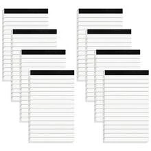 8 piezas de repuesto para bloc de notas de 3 x 5 pulgadas, bloc de notas pequeñas con 30 hojas cada bloc de notas de papel rayado universitario, color blanco - 1 - Ver 8