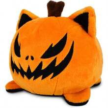 TeeTurtle The Original Reversible Cat Plushie Black + Pumpkin Cute Sensory Fidget Stuffed Animals That Show Your Mood Perfect For Halloween! - 南瓜貓 - 查看 3