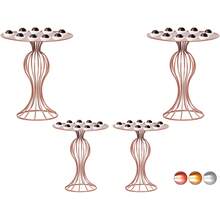 Imperial Tray Kit For Sweet Party Decoration 4 Pieces Golden Cake Stand - Vàng - Xem 3