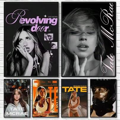 1pc Tate McRae Music Poster: Pop Star Wall Art Print, Children's Christmas Gift, Living Room, Bedroom, Holiday Gift Idea