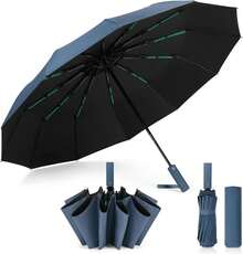 Umbrellas And Rain Hat Umbrellas - Blue - View 9