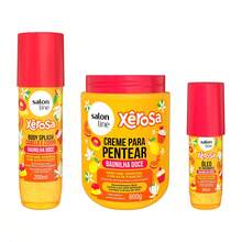 Salon Line Combing Cream + Treatment Oil + Xêrosa Sweet Vanilla Body Splash Kit - Nhiều màu - Xem 1