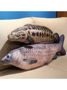 40/60 cm realistyczne pluszowe zabawki w kształcie ryb, zwierzęta z miękkim wypełnieniem, pluszowe poduszki z rybami oceanicznymi i słodkowodnymi, łosoś/saury/tuńczyk/granik/pomfret/głowogon wężogłowy itp., kreatywne zabawki dla kotów i psów, specjalne dekoracje do pokoju, prezenty urodzinowe dla dzieci, prezenty na Halloween, prezenty świąteczne, prezenty noworoczne, prezenty na Święto Dziękczynienia, prezenty na Walentynki.