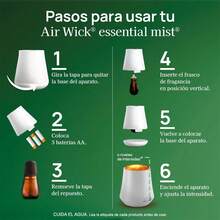 EstiloTendenciaAir Wick ®   Vaporizador De Fragancias Essential Mist, Aroma Lavanda, Difusor Y Repuesto De 20 MlCalidad PremiumVersióN Mejorada