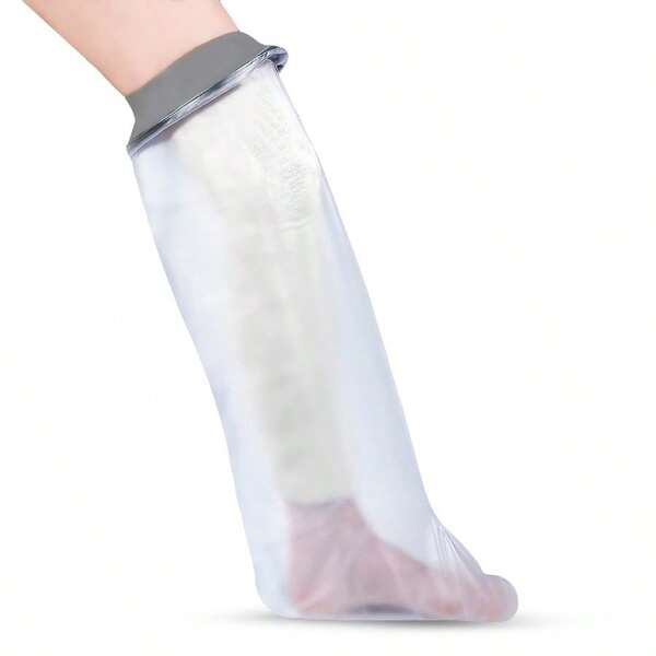 Waterproof Leg Cover For Shower And Bath Adult Reusable Waterproof Cast Protector Leg Sleeve Made With A Soft Stretchy Neoprene Seal And High Grade PVC Body SmallMedium 78 Cm X 44 Cm Grey