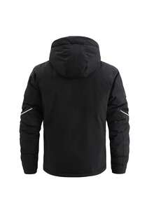 LEIFENSH 2pcs/Set Men's Sports & Outdoor Sportswear, Men's Professional Sports & Recreation Wear, Men's Ski Suit, Ski Suit Set, Top And Bottom, HX9120 Black - Black - View 7