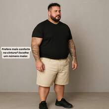 EVOLUTION PLAY Kit 2 Bermuda Shorts Twill Men's Plus Size 48 Or 58 Extra Large - Beige-khaki - View 4