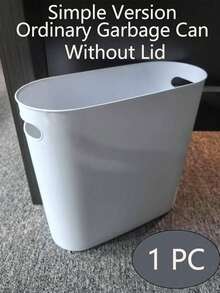 2/1pcs Bathroom Trash Can - Compact And Durable, Rustproof, Space-Saving Design, Ideal For Small Spaces In Bathroom, Laundry, And Home Office Bathroom Accessory Sets  Wastebaskets Cubo De La Basura Halloween Christmas Gifts For Husband - Top Pick: double thickness - 查看 10