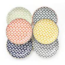 Small Dessert Plates Set Of 6 Ceramic Appetizer Plates 15cm Colorful Salad Plates Mini Dinner Plates Porcelain Serving Dishes For Snack Fruit Cake