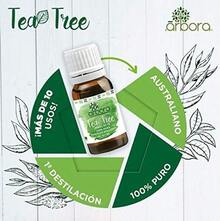 ¡RecomendadoÁrbora Aceite Esencial de Tea Tree AUSTRALIANO 100% puro| ¡Más de 10 USOS de bienestar y belleza!| Reconforta tu piel y cabello| Ingredientes certificados| Aceite de 1° destilación| 11ml¡Top de Temporada - Arbol de Té - Ver 8