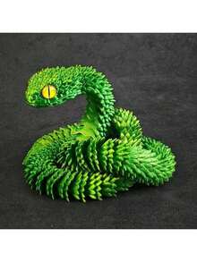2026 New 3D Printed Snake - Extended Version - Full Articulated Joints - Animal Model Toy - Snake Toy - Home Decor Figurine - Birthday Gift - Easter Gift - Halloween Gift - Christmas Gift - Gift - Toy (Random Eye Color)