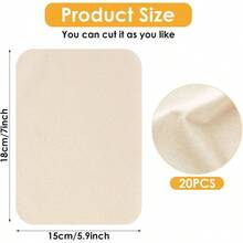 20 Pieces Chamois Pottery Tools Pre - Cut Chamois Cloth Clay Pottery Tools Trimming Mud Kit Ceramic Pottery Supplies Soft Chamois Pot Rim Smoothing Pottery 5.9x7 Inches