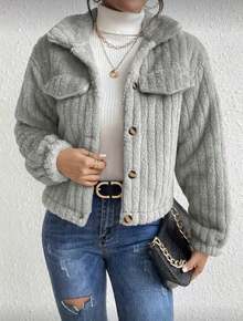Women Coats - Grey - View 6