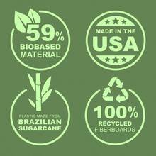 PlantBased 1.5 Inch Durable Round Ring Made In USA View Binder  USDA Certified Biobased 4 Pack Fashion Assortment - FashionAssortment - View 2