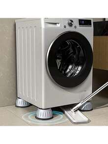 4Pcs Washing Machine Anti Pads, Rubber Vibration Damping & Noise Reduction Leveling Feet For Washer Dryer Refrigerator - Adjustable Anti-Walk Stabilizers Keep Appliance Stable And Quiet! - Multicolor - View 13