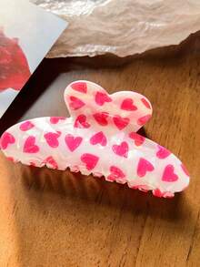 玫瑰心形发夹，情人节发饰，情人节装饰品，额头发夹，贴合头型，彰显个人风格，佩戴舒适，不刺激头皮。时尚高端。发夹，发夹固定器，发夹扣。情人节礼物，用于头发装饰。新款冬秋发夹。不刺激头皮。时尚爪夹，冬季发夹