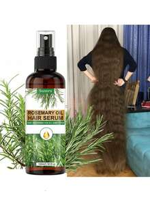 Rosemary Biotin Strengthening Essence, Rich In Rosemary Leaf Oil And Biotin, Offers 10 Conditioning And Styling Benefits, Leaving Hair Soft For 72 Hours, Moisturized 360°, And Smoothing Dry, Rough Hair. - 100ml - 查看 4