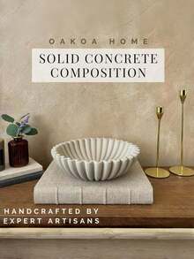 Large Decorative Bowl, White Decorative Bowl, Home Decor - Pleated Bowl - Wavy Bowl - Scalloped Bowl - Fashionable Key Bowl, Suitable For Entryway Table - Multicolor - View 5