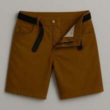 EVOLUTION PLAY Kit 2 Bermuda Shorts Twill Men's Plus Size 48 Or 58 Extra Large - Gray-ochre - View 9