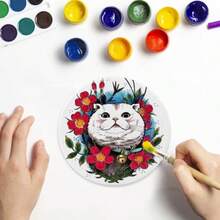 25 Pack Ceramic Coasters 4 Inch Round Sublimation Blanks Coasters White Glossy Glazed Ceramic Tiles With 25 Cork Backing Pads For Sublimation Ink Painting Thermal Transfer Art Projects