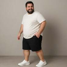 EVOLUTION PLAY Kit 2 Bermuda Shorts Twill Men's Plus Size 48 Or 58 Extra Large - Black-ocher - View 5