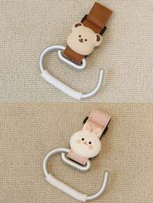 婴儿车大挂钩 - 耐用仿皮婴儿车附件，用于存放必需品，安全且易于使用，非常适合婴儿车、婴儿车配件、配件存储、人体工程学设计、坚固的结构