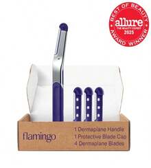 Flamingo Dermaplane Blades Refills, Face Razors For Women, Smooth Skin, 4 Count - ColorA - 查看 2