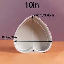 1个/3个/4个装心形蛋糕模具，铝制心形蛋糕模具，烘焙模具，固定底蛋糕甜点烘焙模具，蛋糕模具，厨房用具，烘焙模具