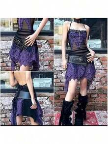 American Retro Wide Belt Personality Western Style Wide Belt Irregular Design Fashion 2025 - Black - View 7