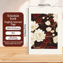 Sổ kế hoạch tiếng Anh dày từ tháng 1 năm 2026 đến tháng 12 năm 2026, Sổ tay quản lý thời gian hàng ngày 365 ngày, Sổ nhật ký 360 trang khổ A5, có thể dùng để ghi chép kế hoạch hàng năm trong văn phòng và cuộc sống hàng ngày - Nhiều màu - Xem 15