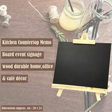 Versatile Medium Chalkboard Easel Stand Easy To Use Outlet For Menus Events And Art Projects Just Grab Chalk And Go 20 X 24cm