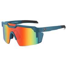 2025 Luxury Brand New High-End Blue Green Red Lenses For Men's And Women's Oversized Outdoor Sports Heatwave Z87 Safety Fashion Glasses, And Fashionable Design, Anti-Ultraviolet Cycling Goggles Driving Fishing Mountain Bike Protection, Essentials For Summer Travel, Easy Comfort Casual Outfits Eyewear For Work HW05 With Box