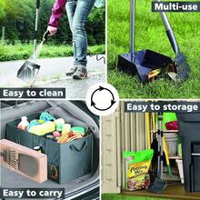 CHIEFAWAY Pooper Scooper Pet Poop Scoop Tray And Rake Adjustable Stainless Steel Long Metal Handle Dog Waste Set Garden Cleaning Kit 2 Pack Easy To Wash BlackSilver - BlackSilver - View 7