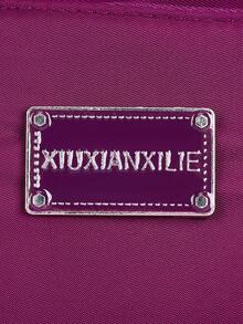 1pc Solid Color Nylon Fabric Zipper Closure Fashionable Casual Backpack, Handbag For Keys, Daily Essentials, Suitable For Men, Spring, Summer, Autumn, Daily, Work, Business, Shopping